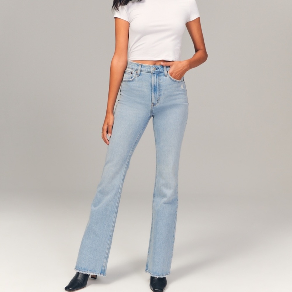 Abercrombie & Fitch Light Blue Flare Jeans